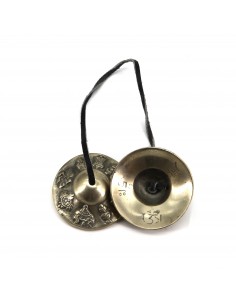 Hand Tuned & Crafted in Nepal Tibetan Dragon Tingsha Meditation Bell Dragons Beautifully Embossed on the Surfaces 