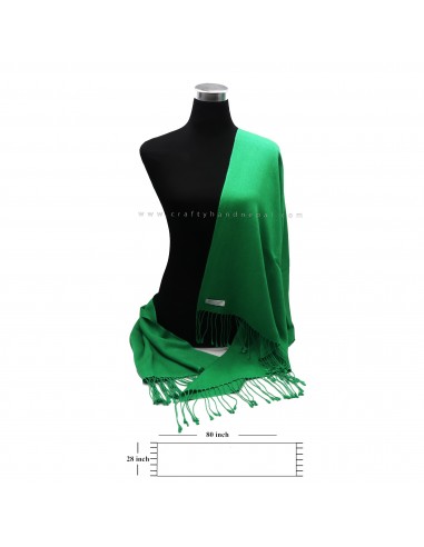 Free Shipping green shawl kashmere gift from Nepal, Handmade 70% pashmina 30% silk