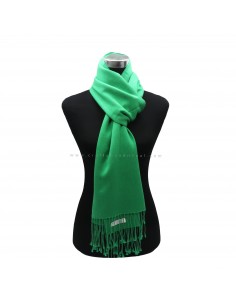 Free Shipping green shawl kashmere gift from Nepal, Handmade 70% pashmina 30% silk 2
