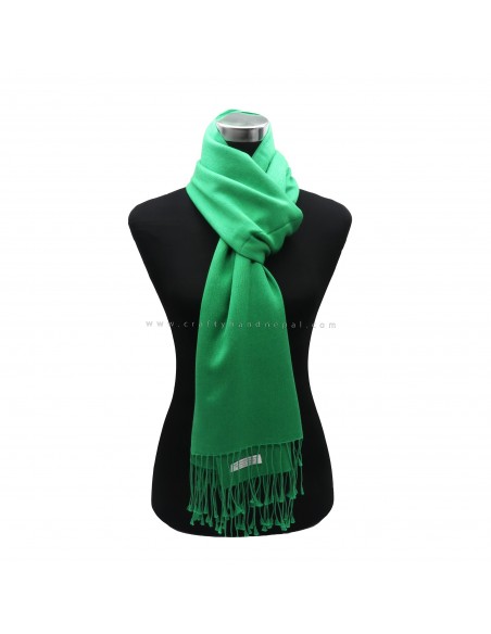 Free Shipping green shawl kashmere gift from Nepal, Handmade 70% pashmina 30% silk