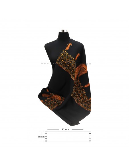 Free shipping sozni embroidery cashmere kashmere pashmina