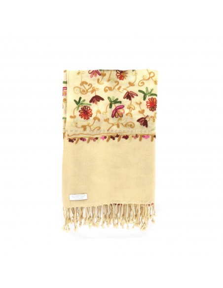 Free shipping Exclusive kashmere pashmina, floral hand woven shawl, shawl wrap