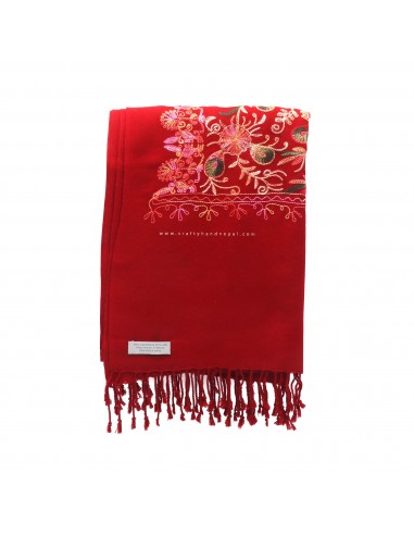 Wroldwide free shipping red floral cashmere shawl, Kashmere designs