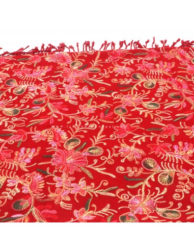 Wroldwide free shipping red floral cashmere shawl, Kashmere designs