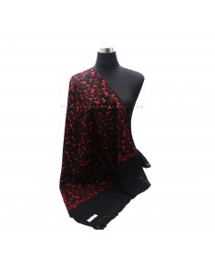 free shipping  70% pashmina 30% silk floral design full embroidery 2