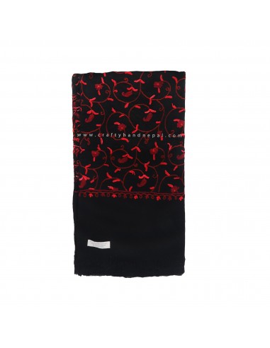 free shipping  70% pashmina 30% silk floral design full embroidery