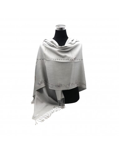 Worldwide free shipping Silver color embroidery cashmere shawl, kashmere shawl