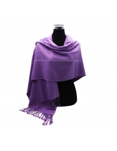 Free shipping violet color exclusive 100% thick cashmere pashmina 2