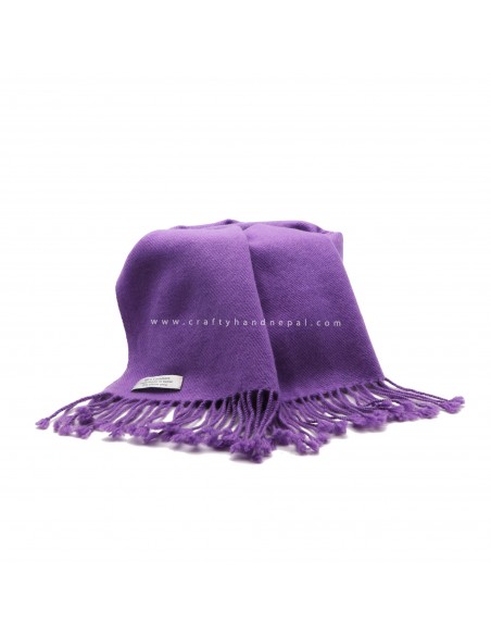 Free shipping violet color exclusive 100% thick cashmere pashmina