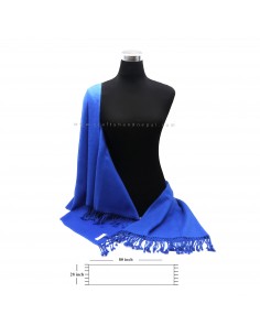 Free shipping royal blue color 100% cashmere pashmina, perfect gift for her