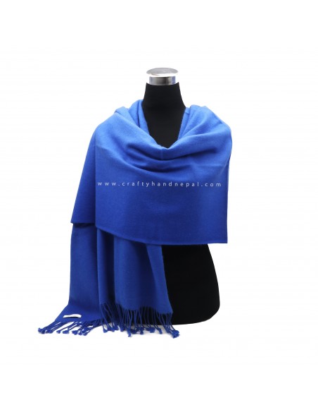 Free shipping royal blue color 100% cashmere pashmina, perfect gift for her