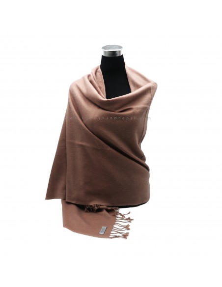 Free shipping exclusive 100% cashmere peanut brown tone color shawl