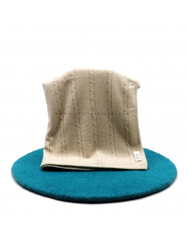 Beige Cashmere Blanket Exclusive 100% with personalized wholesale, luxury natural, knit handmade,thick Kashmere various blanket