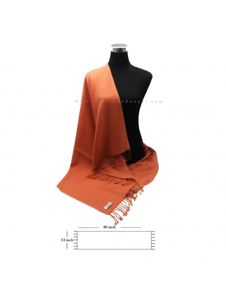 Worldwide free shipping warm ginger color 28x80 inches cashmere pashmina shawl
