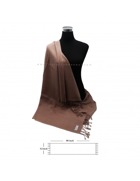 Free shipping exclusive 100% cashmere peanut brown tone color shawl