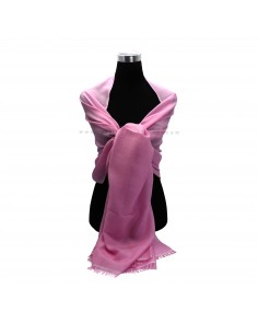 Free shipping Light pink 80% pashmina 20% silk, Kashmir shawl, Hand-woven 2
