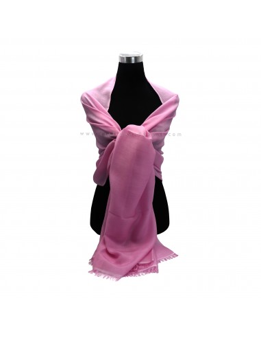 Free shipping Light pink 80% pashmina 20% silk, Kashmir shawl, Hand-woven