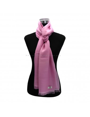 Free shipping Light pink 80% pashmina 20% silk, Kashmir shawl, Hand-woven