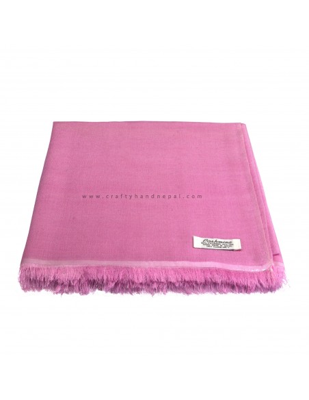 Free shipping Light pink 80% pashmina 20% silk, Kashmir shawl, Hand-woven