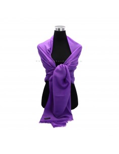 Worldwide free shipping Purple color 80% pashmina 20% silk mixed shawl, Kashmir shawl 2