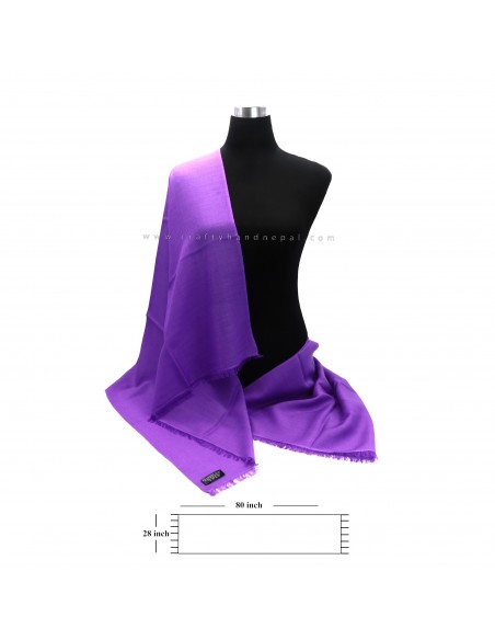 Worldwide free shipping Purple color 80% pashmina 20% silk mixed shawl, Kashmir shawl