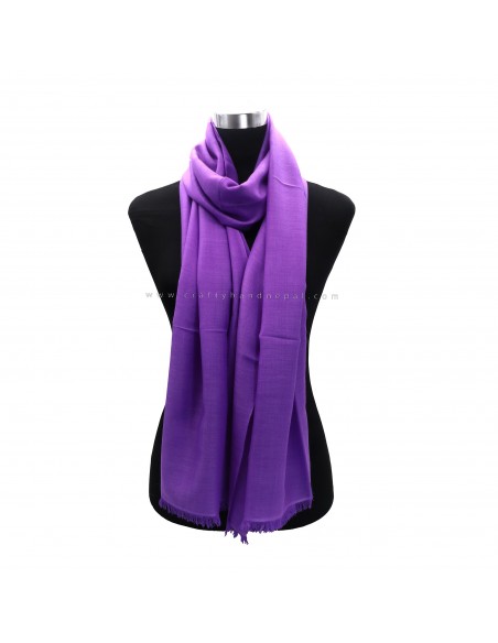 Worldwide free shipping Purple color 80% pashmina 20% silk mixed shawl, Kashmir shawl