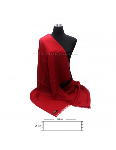 Worldwide free shipping Imperial Red Plain Pashmina Shawl, kashmere shawl