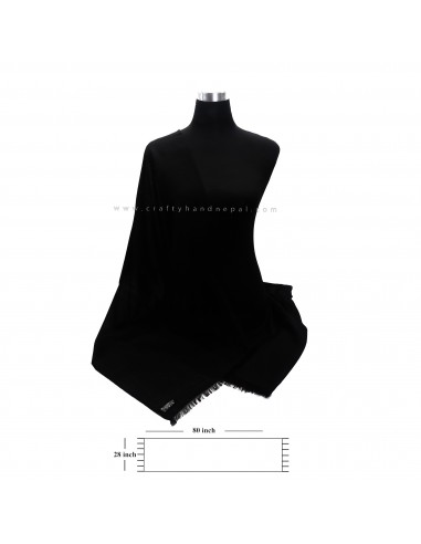 Worldwide free shipping black 80% pashmina 20% silk Hand-woven pashmina, kashmere shawl