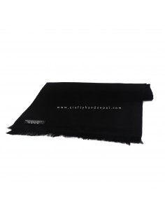 Worldwide free shipping black 80% pashmina 20% silk Hand-woven pashmina, kashmere shawl 2