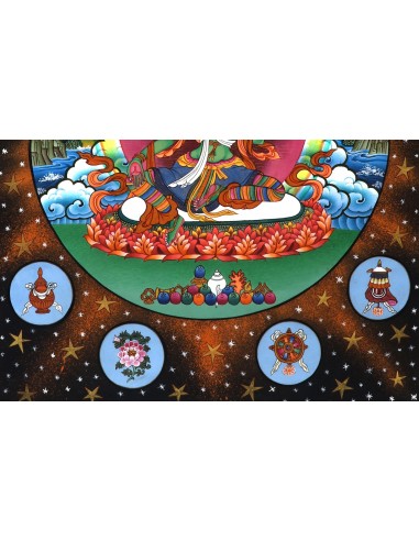 green tara represents the virtuous, enlightenment, long life, life protection, happiness, cotton canvas thangka, 24 karat pure