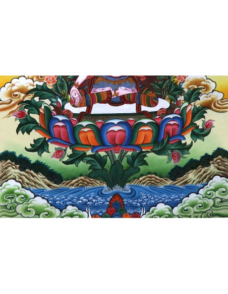 White tara long-life, healing, compassionate mind, healing, longevity , health, Thangka, cotton canvas, 24 karat pure gold art