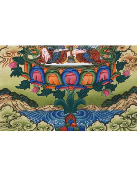 White tara long-life, healing, compassion, health, Thangka, cotton canvas, Mantra, Spirituality, Enlightenment