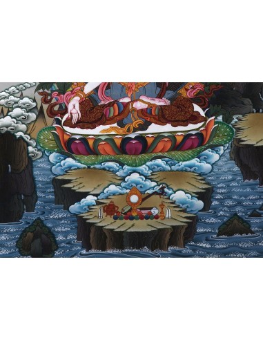 White tara long-life, healing, compassion, health, Thangka, cotton canvas, Mantra, Spirituality, Enlightenment