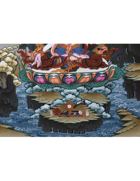 White tara long-life, healing, compassion, health, Thangka, cotton canvas, Mantra, Spirituality, Enlightenment