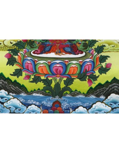 Amitayu, Amitayus diety of longevity Thangka Painting 20"x16"