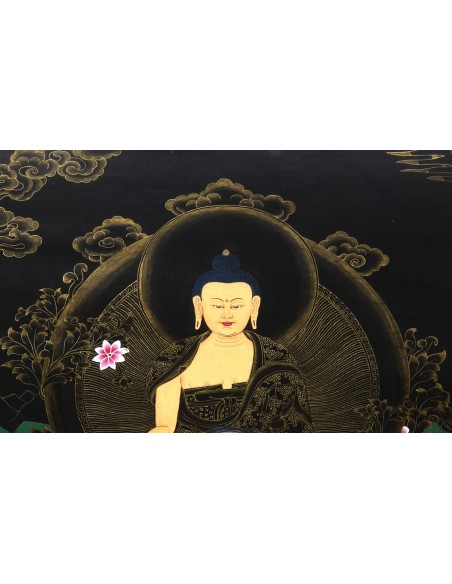 Shakyamuni, Tathagata, Buddha, Bhagavat, Sugata, Arhat, Jina, Satthva, Samyaksambuddha, Vishvabhuk, Arya, Lokanatha, Muni,Shakya