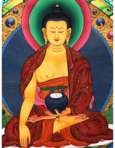 Awareness, kindness, and wisdom, Shakyamuni Buddha Thangka Painting, Inspiration and devotion, lord Buddha Thangka, cotton canva