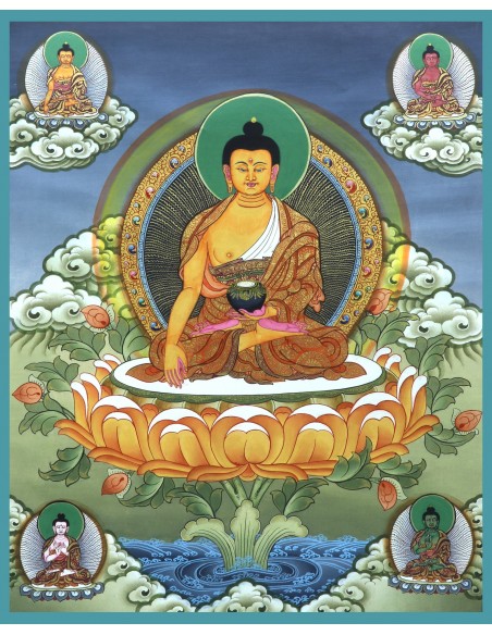 Shakyamuni Buddha, Mindfulness, Compassion, Love, Kindness, Shakyamuni Buddha Thangka Painting, Gautam Buddha, Buddha, Siddharth