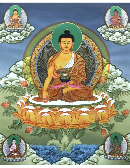 Shakyamuni Buddha, Mindfulness, Compassion, Love, Kindness, Shakyamuni Buddha Thangka Painting, Gautam Buddha, Buddha, Siddharth