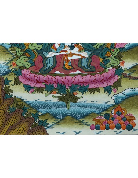 wisdom (male) and compassion (female), Vajrasattva, pure and clean, divine couple, female figure represents the active, pure
