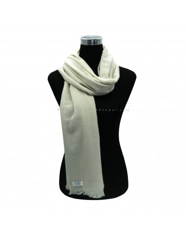 Free shipping worldwide creamy white 100% pure cashmere shawl