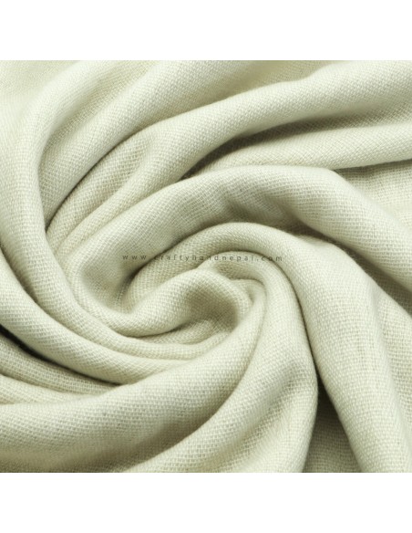Free shipping worldwide creamy white 100% pure cashmere shawl