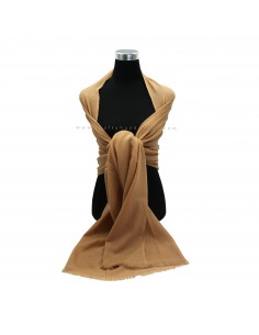 free shipping exclusive camel tone color 100 pashmina shawl from Nepal gift 2