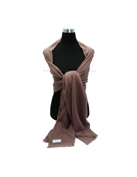 Free shipping hot brown chocolate color exclusive 100% pashmina shawl from Nepal.