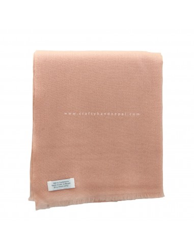 Free shipping worldwide handmade salmon pink color pashmina shawl