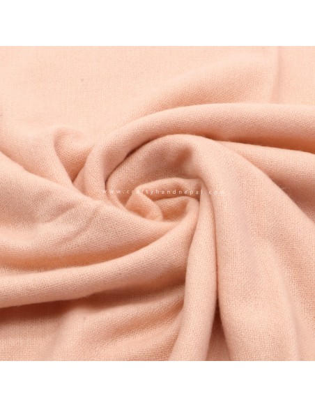 Free shipping worldwide handmade salmon pink color pashmina shawl