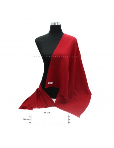 worldwide free shipping Cozy Red Cherry Cashmere Pashmina Wrap shawl