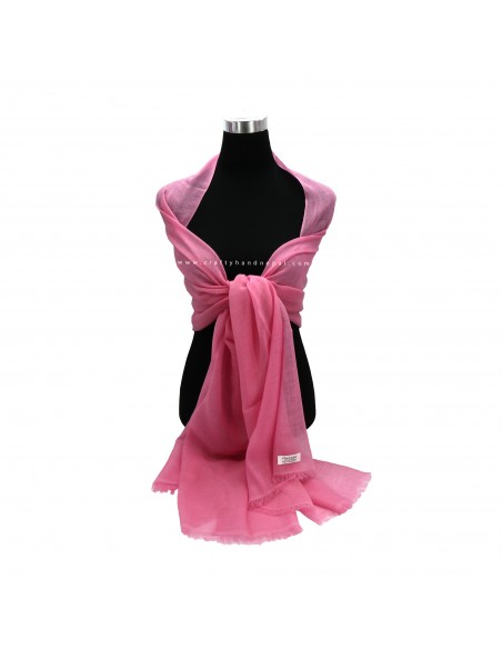 worldwide Free shipping Hot Pink Cashmere Pashmina Shawl