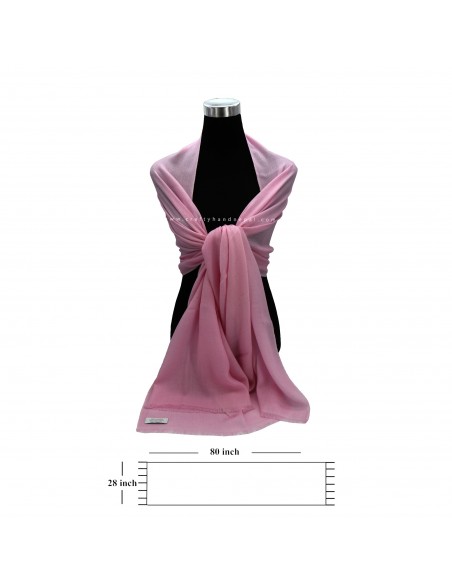 Free shipping exclusive taffy pink, girls pink color, Handmade in Nepal cashmere pashmina
