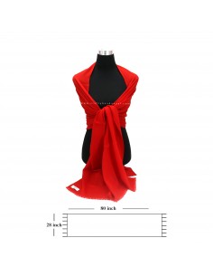 Exclusive cherry red diamond pattern shawl worldwide free shipping, lightweight 2
